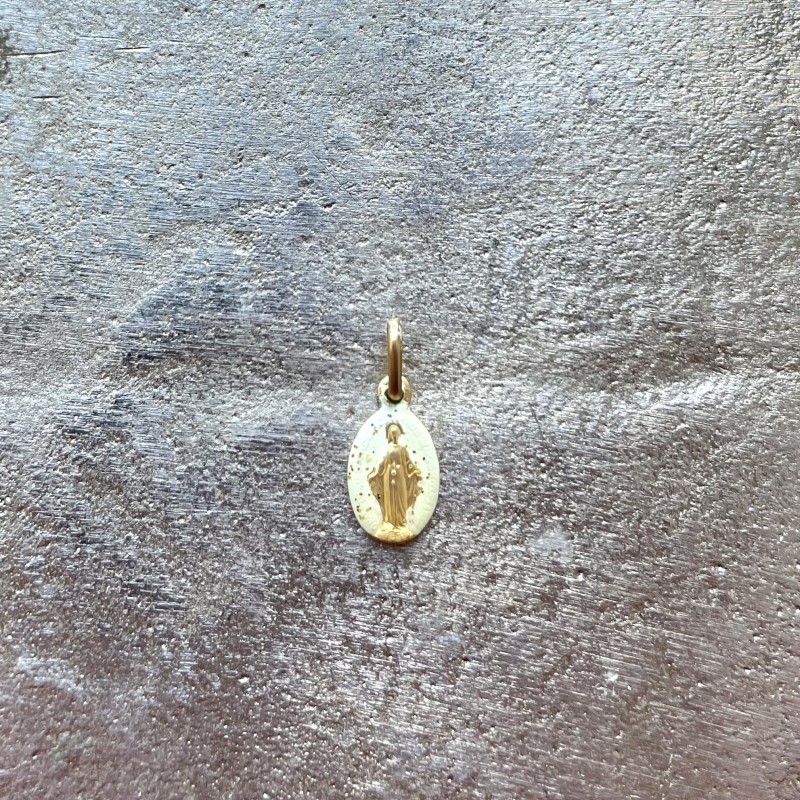 Mini médaille miraculeuse de la Vierge Marie.