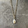 Collier petite médaille miraculeuse de la Vierge Marie.
