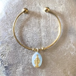 Bracelet jonc de la médaille miraculeuse.