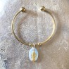 Bracelet jonc de la médaille miraculeuse.
