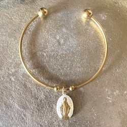 Bracelet jonc de la médaille miraculeuse.