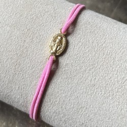 Bracelet médaille miraculeuse plaqué or