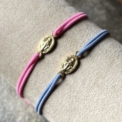 Bracelet médaille miraculeuse plaqué or