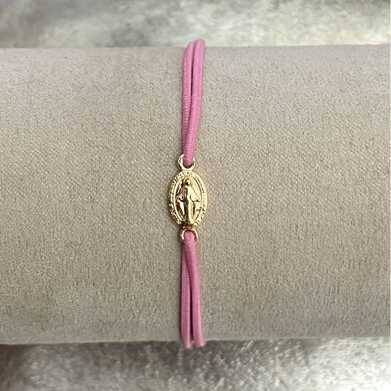Bracelet médaille miraculeuse plaqué or