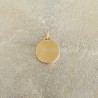 Médaille ronde de la Vierge Marie plaqué or Fix.