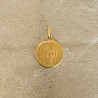Médaille de la Vierge Marie Ave Maria Gratia Plena, signée Augis.