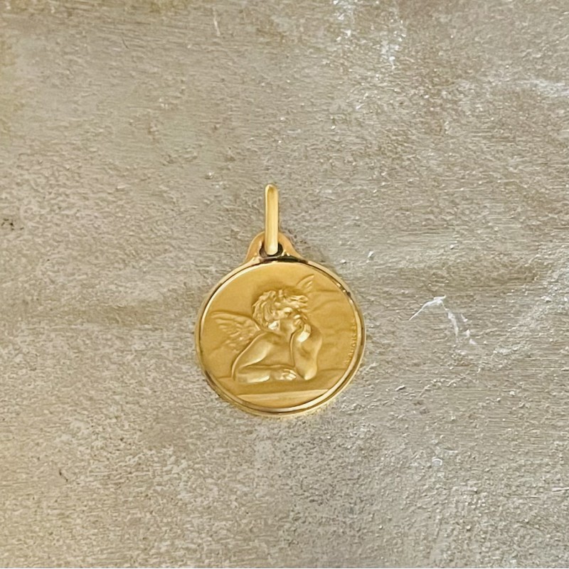 Très belle médaille de l'ange signée Augis,