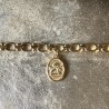 Bracelet maille Héraclès  et sa médaille de l'ange.