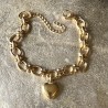 Bracelet Héraclès et son cœur doré.