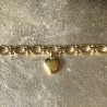 Bracelet Héraclès et son cœur doré.