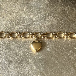 Bracelet Héraclès et son cœur doré.