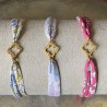Bracelet Liberty coulissant croix trilobée.