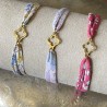 Bracelet Liberty coulissant croix trilobée.