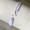 Bracelet Liberty coulissant croix trilobée.