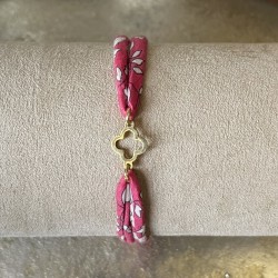 Bracelet Liberty coulissant croix trilobée.