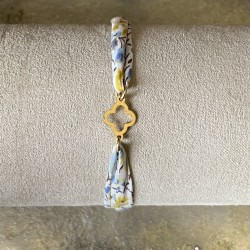 Bracelet Liberty coulissant croix trilobée.
