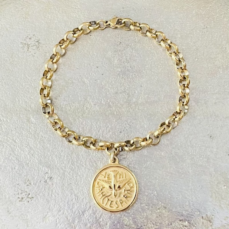 Bracelet Spiritus Sanctus pour un bijoux religieux du Saint Esprit.