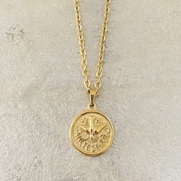 Bijoux religieux: le pendentif Saint Esprit by Archangelo en acier doré