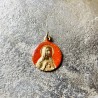 Médaille ronde de  Sainte Anne et de la Vierge Marie enfant.