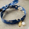 Bracelet Liberty  médaille miraculeuse et perles de nacre