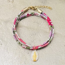 Bracelet double tour de la médaille miraculeuse.
