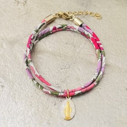 Bracelet double tour de la médaille miraculeuse.