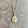 Pendentif médaille miraculeuse.
